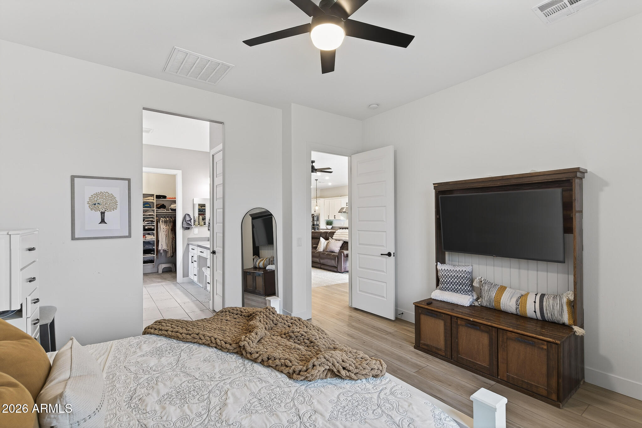 20627 West Rancho Drive Buckeye, AZ 85396 - Photo 21 of 82 a bedroom with a bed and a flat screen tv