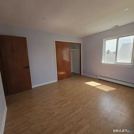 an empty room with a natural light