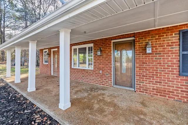 a view of front door