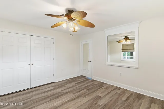 a close view of closet