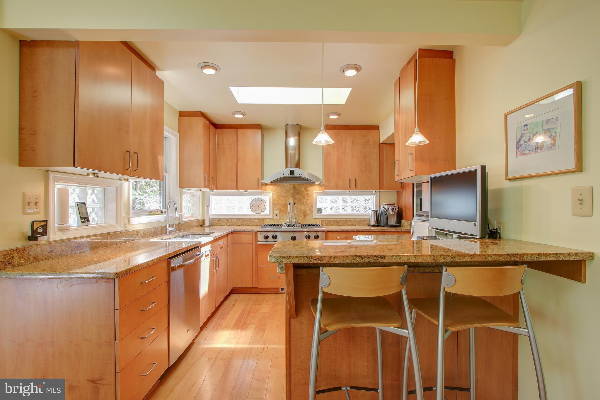141 Ritchie Avenue Silver Spring, MD 20910 - Photo 11 of 30 Sparkling kitchen w/ Canac cabinets, breakfast bar
