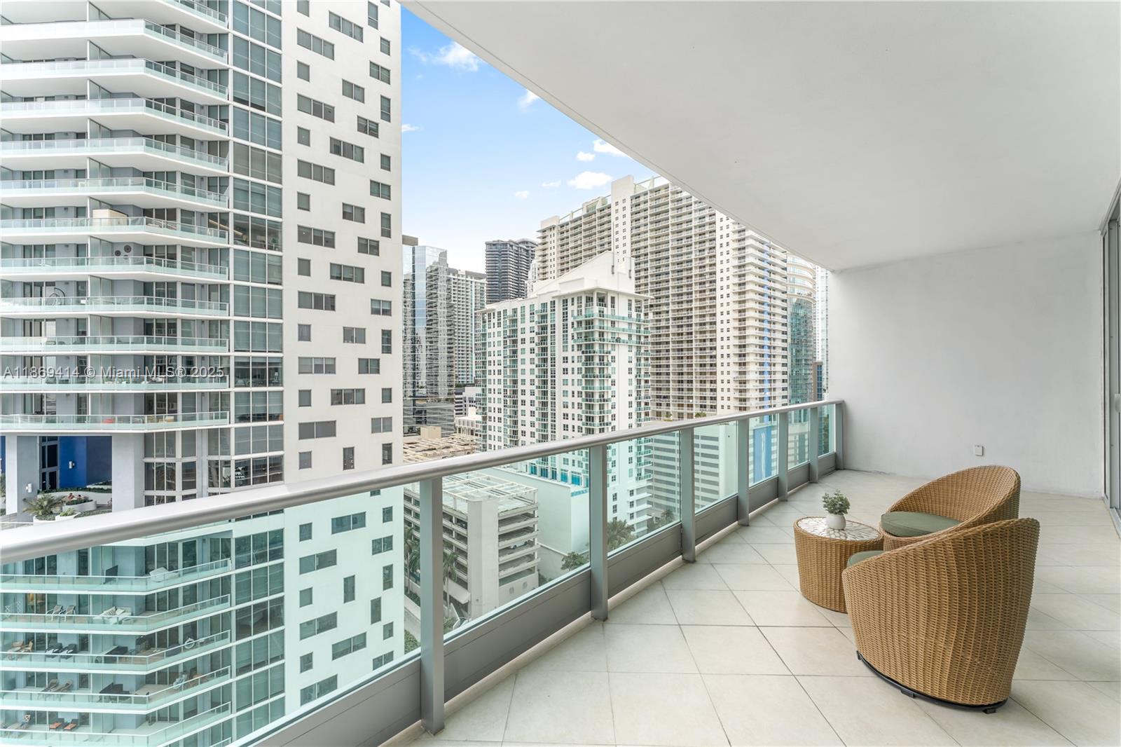 1331 Brickell Bay Drive, Unit 1706 Miami, FL 33131 - Photo 15 of 17 a view of a building from a balcony