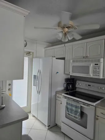 a view of a utility room and empty racks