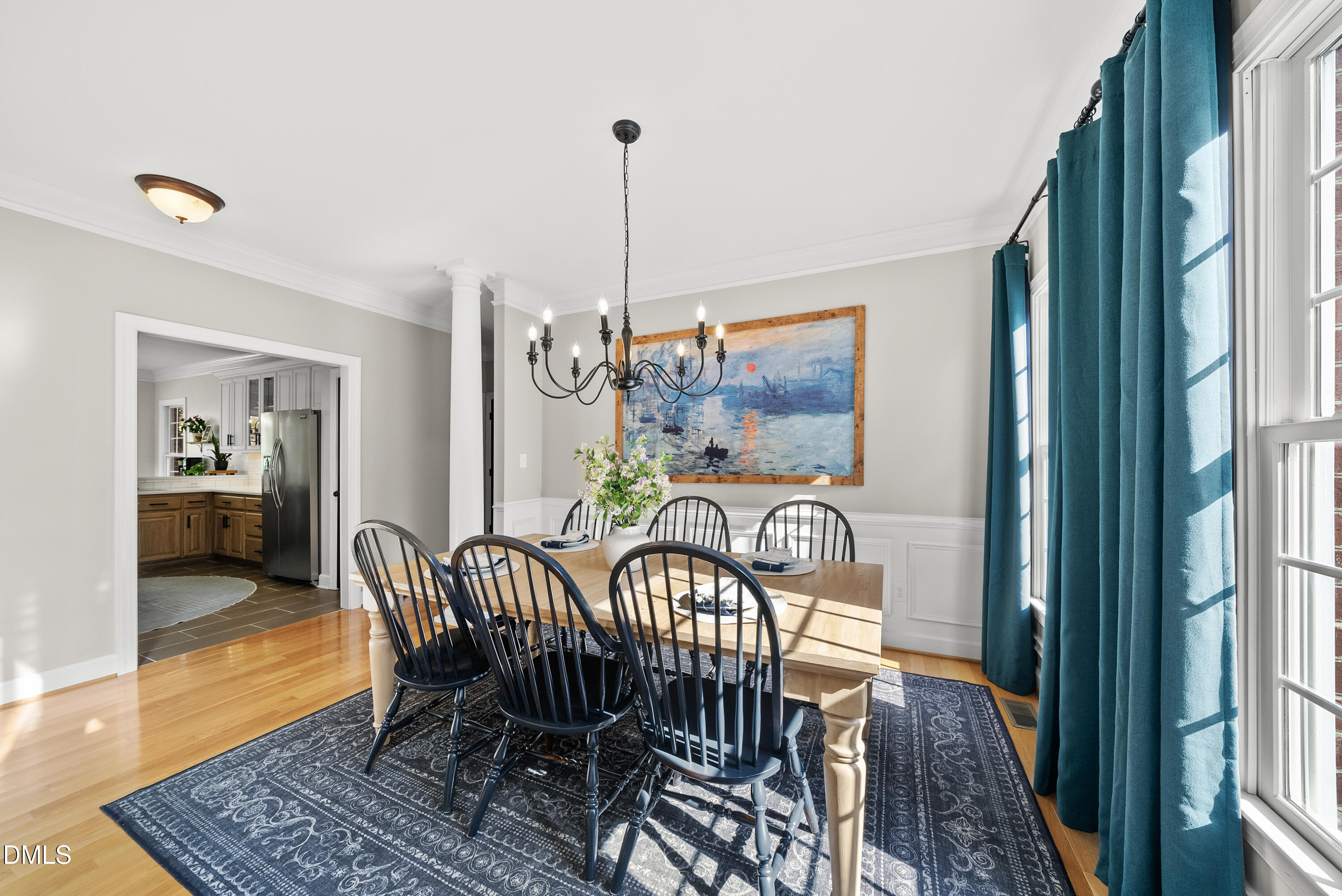 72 Clover Ridge Angier, NC 27501 - Photo 5 of 47 a view of a dining room with furniture window and wooden floor