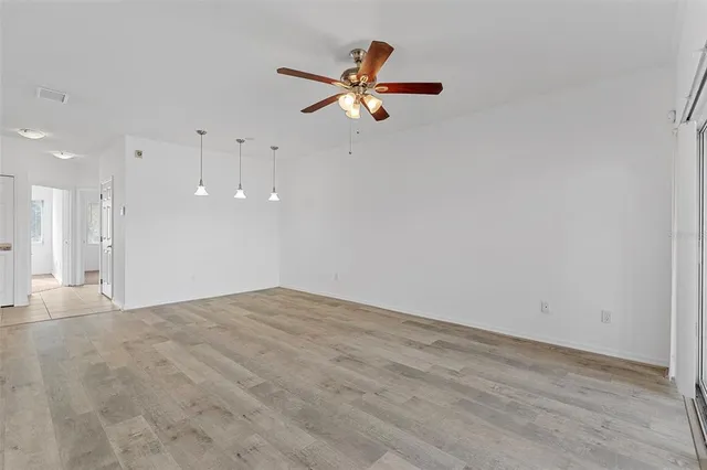 a view of an empty room