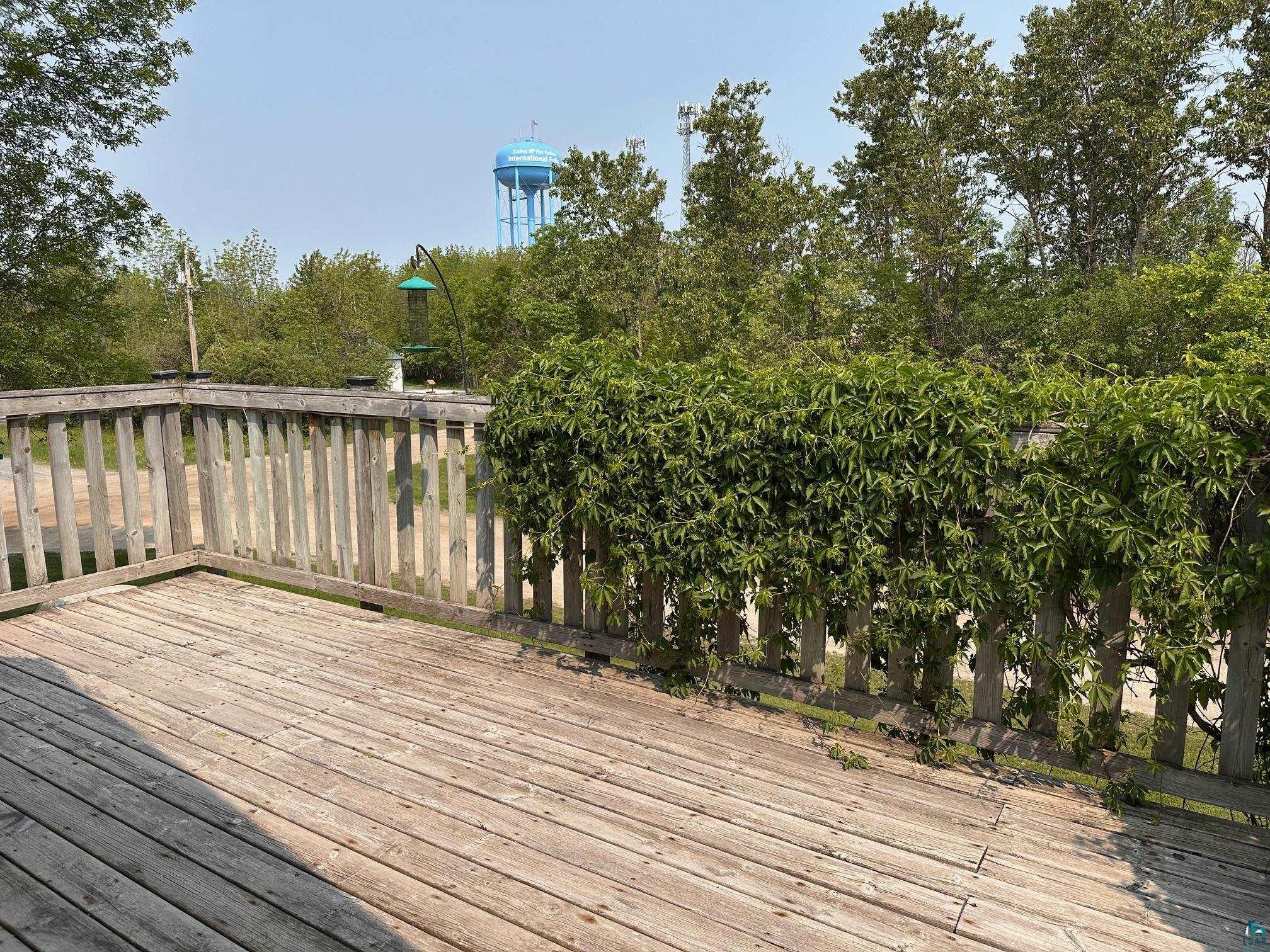 1601 4th Avenue International Falls, MN 56649 - Photo 21 of 50 Wooden terrace with view of scattered trees