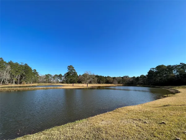 a view of a lake with outside area