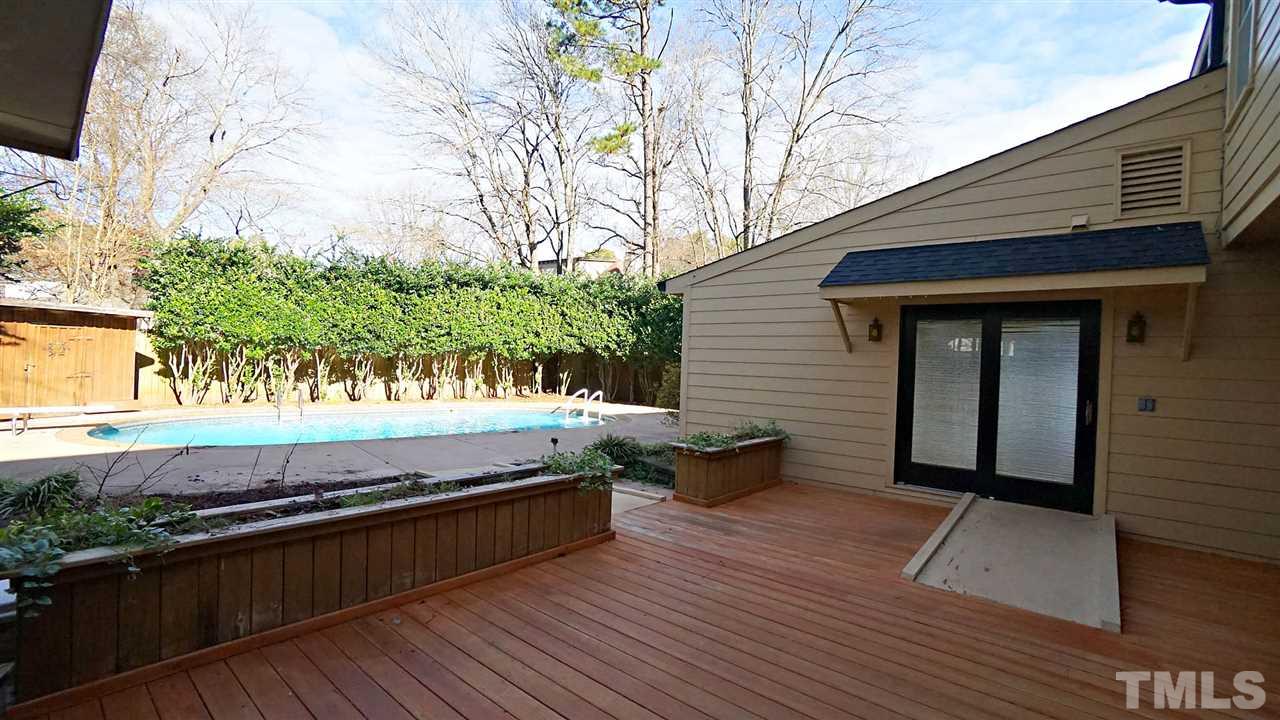 1809 Pony Run Road Raleigh, NC 27615 - Photo 9 of 30 a view of swimming pool with outdoor seating