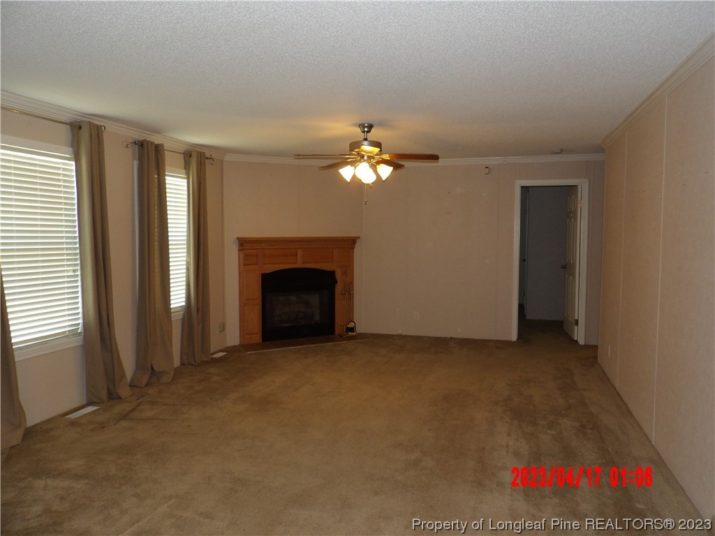 7349 Roslin Farm Road Hope Mills, NC 28348 - Photo 7 of 23 a view of an empty room with window and a fireplace
