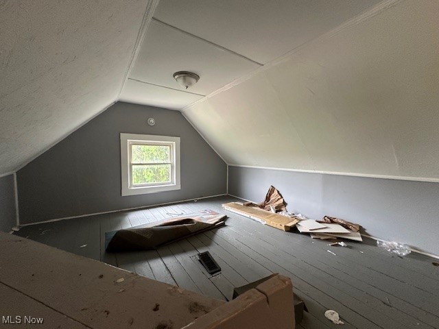 973 Stevenson Road Cleveland, OH 44110 - Photo 19 of 25 Bonus room with vaulted ceiling and wood-type flooring