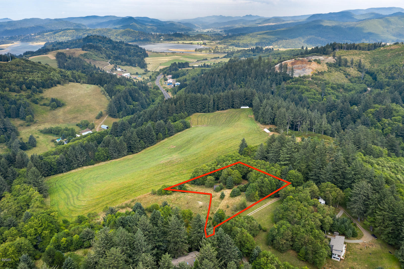 501 Rowan Road Neskowin, OR 97149 - Photo 20 of 21 Aerial lot lines approximate