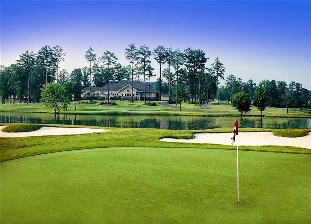 3413 Doe's Court Villa Rica, GA 30180 - Photo 34 of 37 a view of a golf course with a lake view
