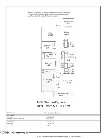 $264,900 | 1508 New Sun Drive Southeast, Bolivia, NC 28422