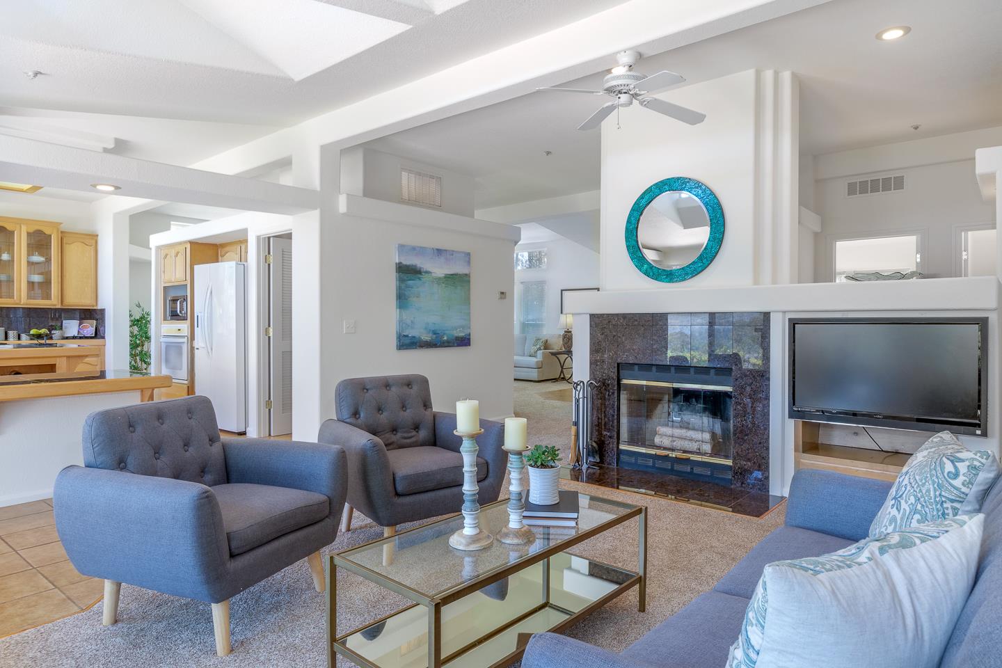 892-894 Calabasas Road Watsonville, CA 95076 - Photo 16 of 53 a living room with furniture and a fireplace