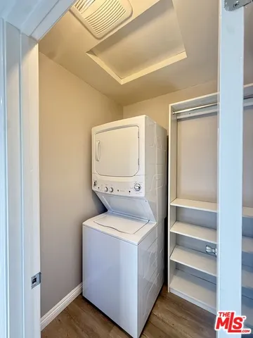 a utility room with washer and dryer