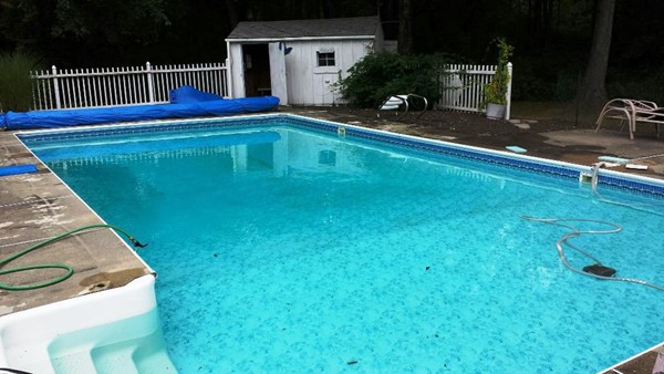 105 George Hill Road Grafton, MA 01519 - Photo 21 of 22 a view of swimming pool with a yard