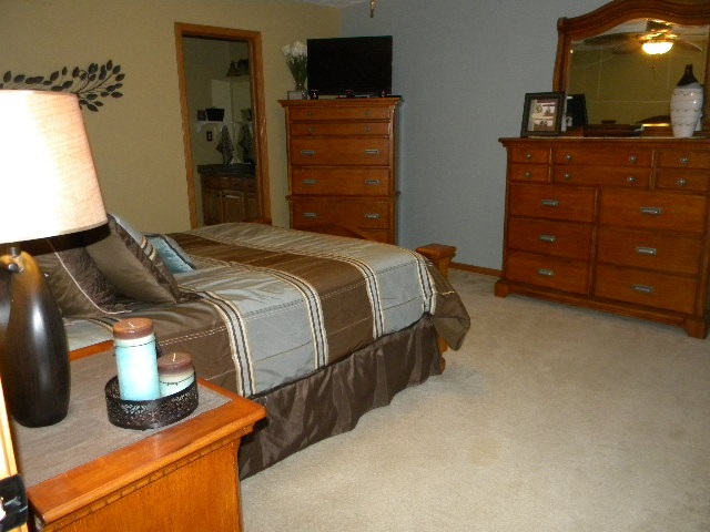 10745 Chicory Ridge Way Roscoe, IL 61073 - Photo 13 of 25 a bedroom with a bed and a dresser