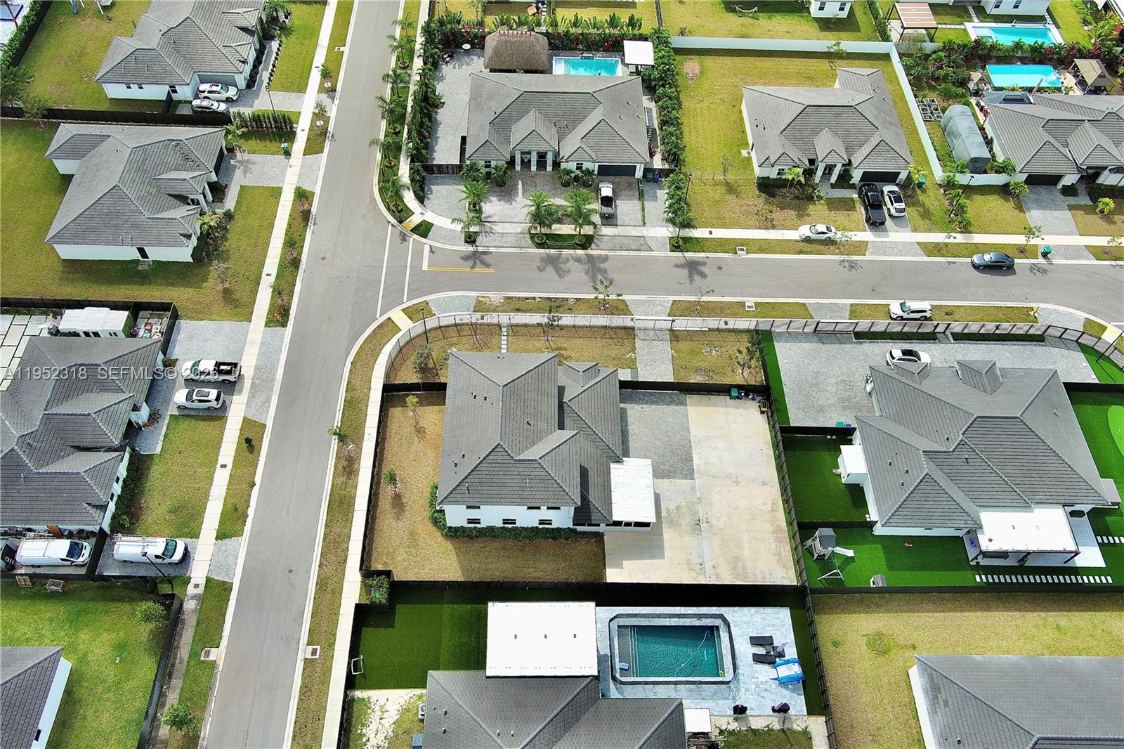 16925 Southwest 289th Terrace Homestead, FL 33033 - Photo 40 of 58 an aerial view of a swimming pool
