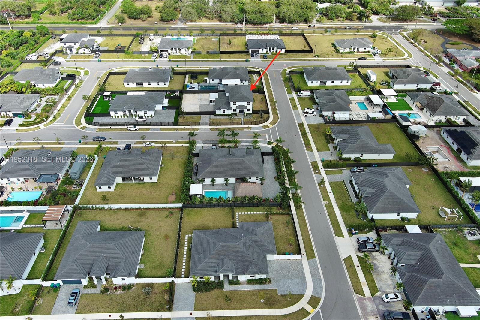 16925 Southwest 289th Terrace Homestead, FL 33033 - Photo 52 of 58 an aerial view of houses with outdoor space
