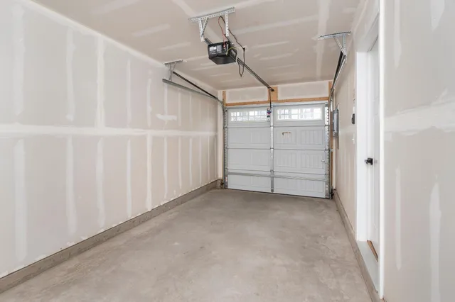 a view of a garage