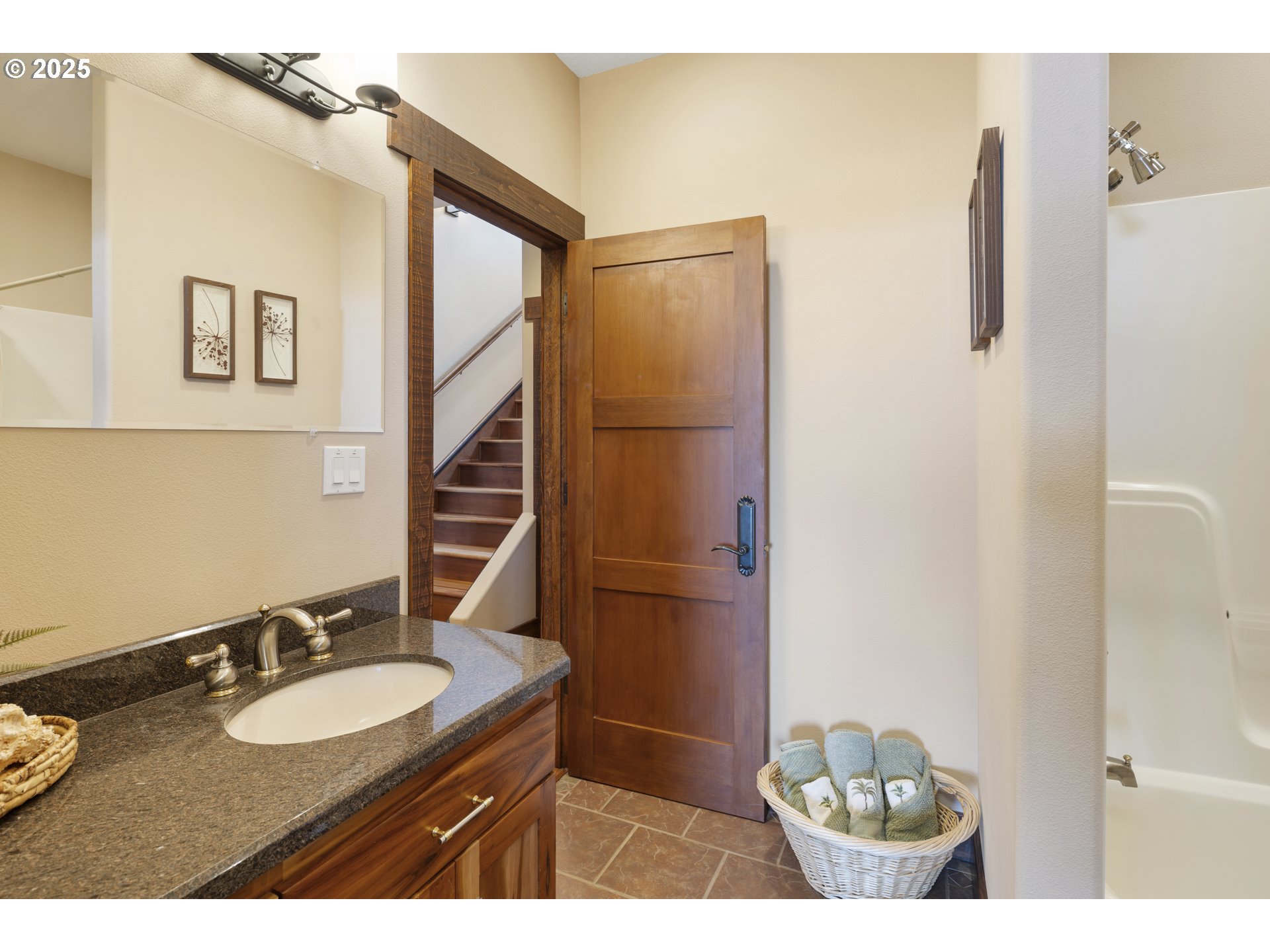 21250 Southwest Jaquith Road Newberg, OR 97132 - Photo 26 of 48 a bathroom with a sink and a mirror