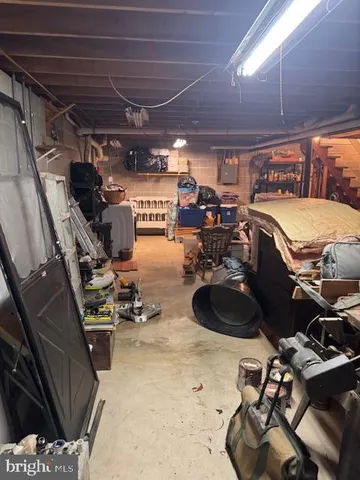 a room with gym equipment