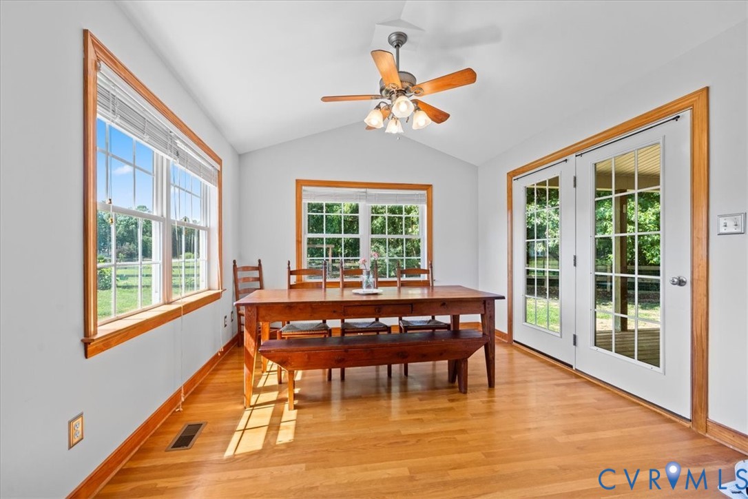 3137 Trenholm Road Powhatan, VA 23139 - Photo 15 of 72 a view of a dining room with furniture window and outside view