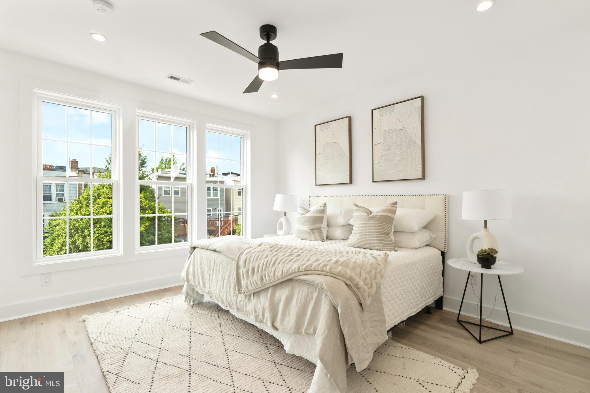 829 Decatur Street Northwest Washington, DC 20011 - Photo 12 of 42 Bright bedroom with full en-suite