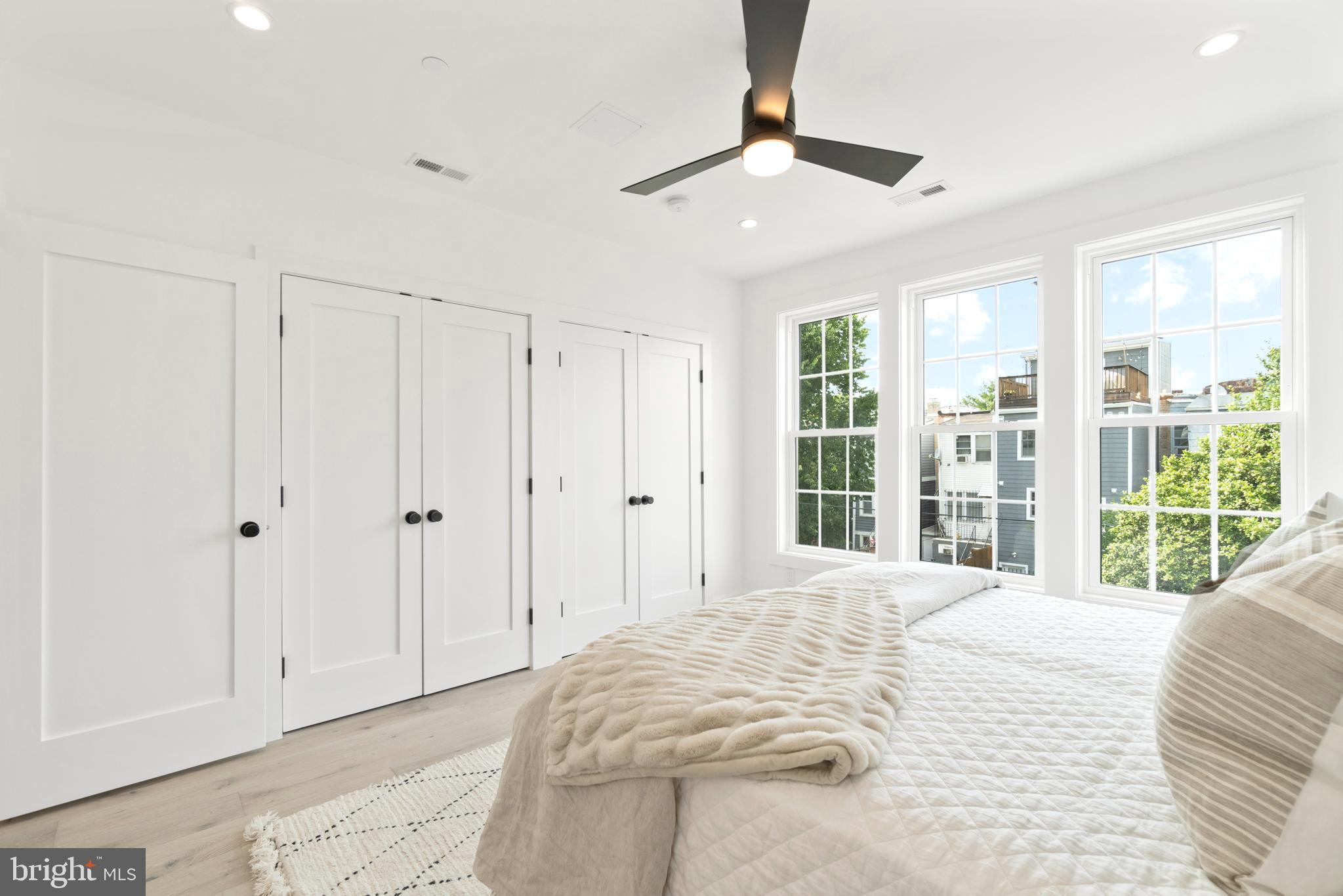 829 Decatur Street Northwest Washington, DC 20011 - Photo 13 of 42 Tons of closet space & stylish ceiling fan