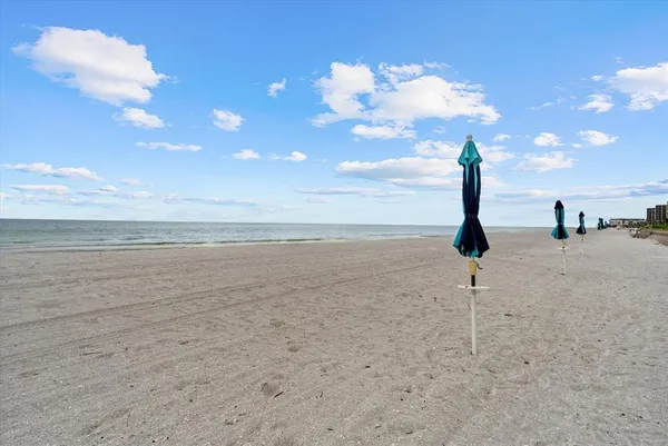 a view of an ocean beach