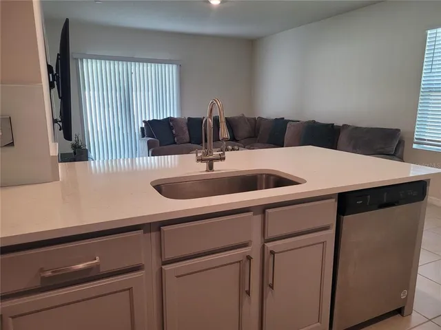 a close view of sink and tap