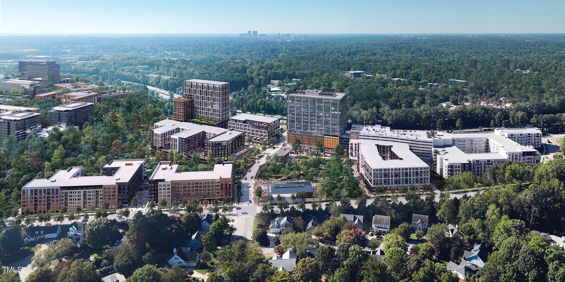 600 Hardimont Road Raleigh, NC 27609 - Photo 56 of 56 NH innovation district aerial view (Hard