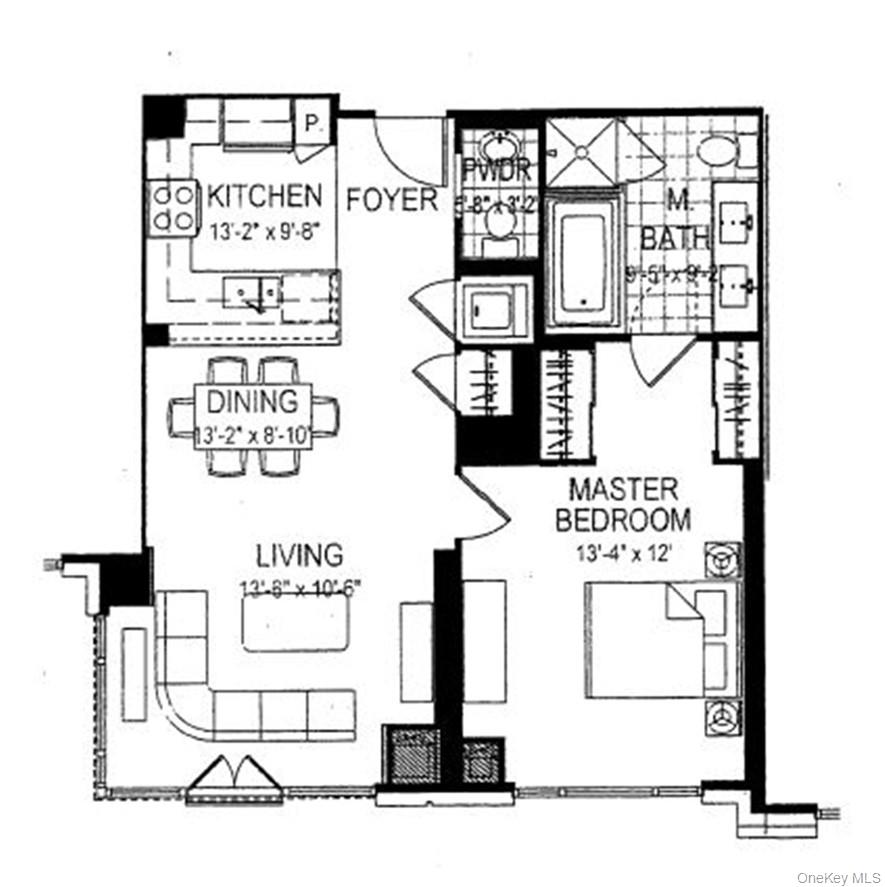 175 Huguenot Street, Unit 1405 New Rochelle, NY 10801 - Photo 13 of 20 a picture of a black and white photo