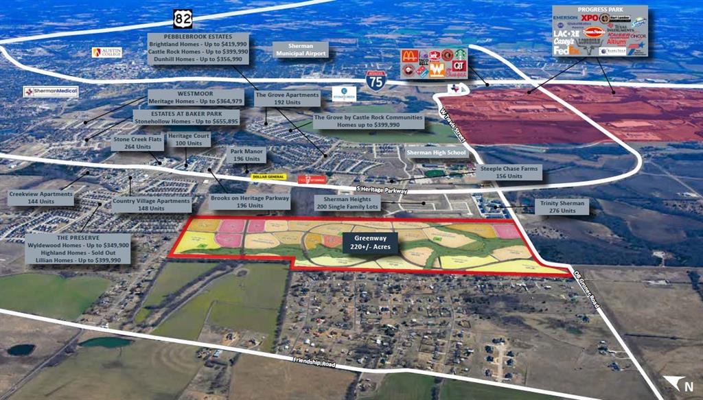an aerial view of a tennis ground with large trees