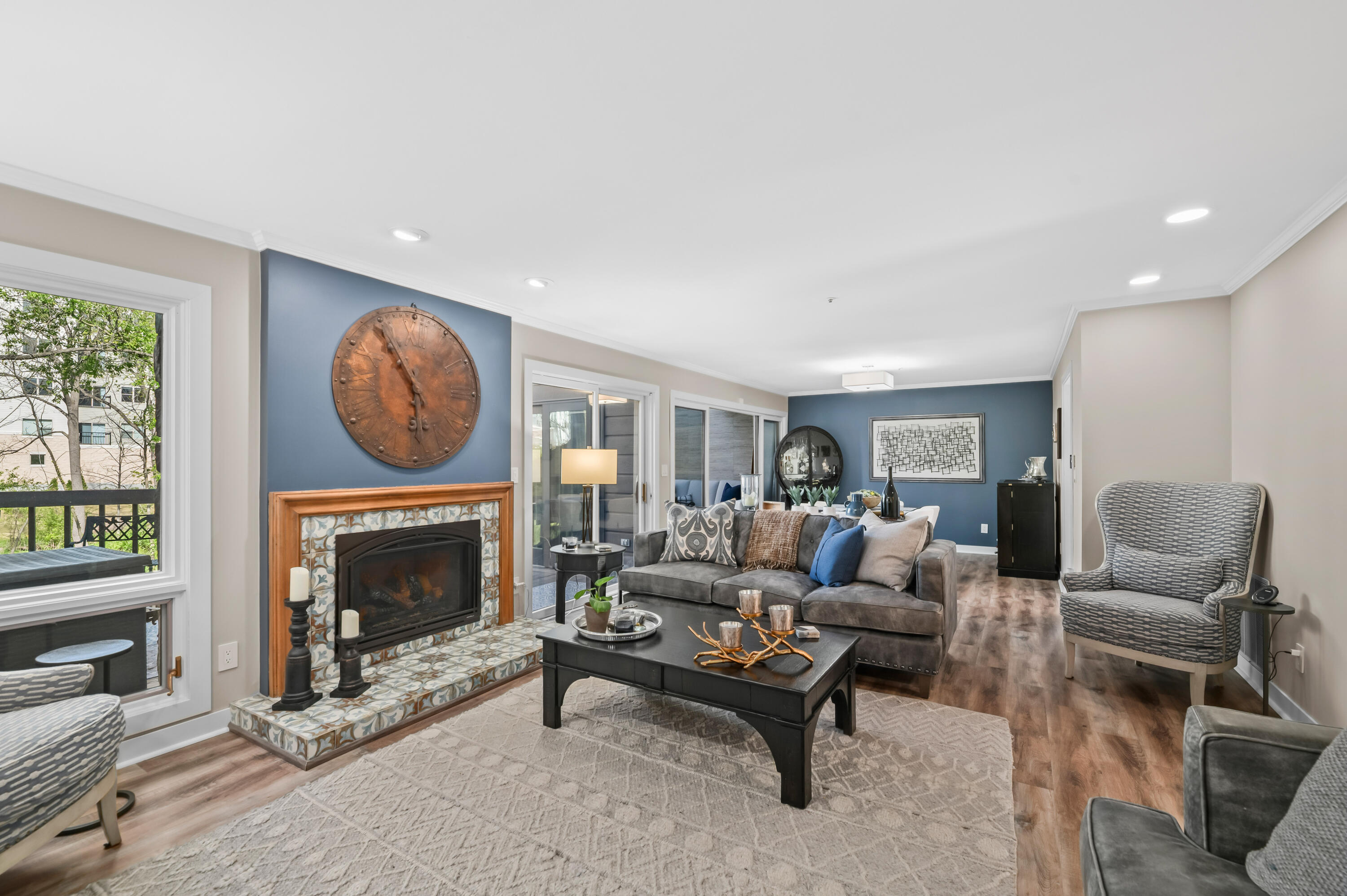 345 Elm Grove Road, Unit B Brookfield, WI 53005 - Photo 6 of 43 Living Room Open To Dining Area!