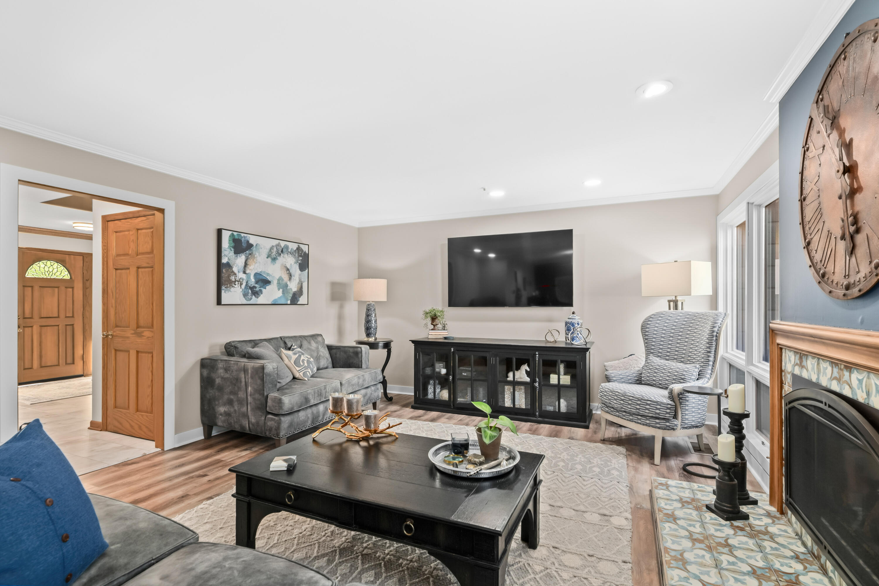 345 Elm Grove Road, Unit B Brookfield, WI 53005 - Photo 7 of 43 Living Room To Foyer!
