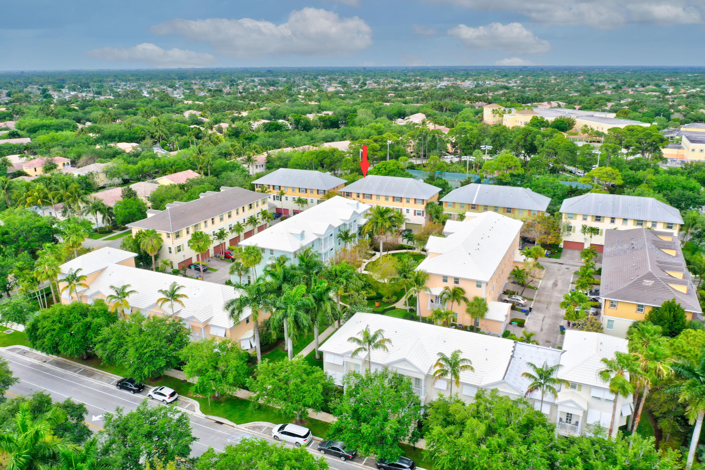 1582 Grande Cull Way Jupiter, FL 33458 - Photo 50 of 75 an aerial view of residential houses with outdoor space and street view