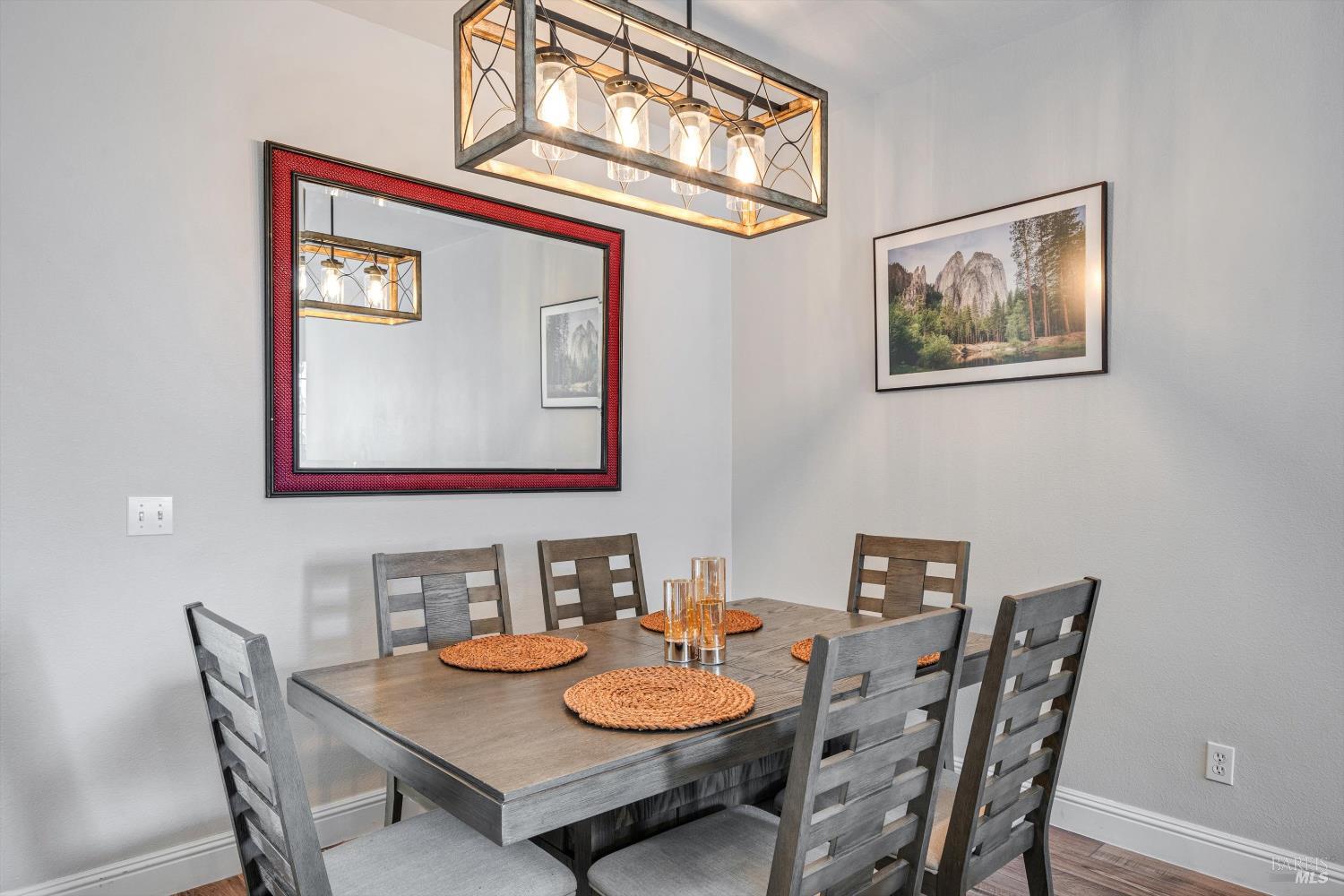 2084 Cooper Drive Santa Rosa, CA 95404 - Photo 9 of 39 Dining room with modern fixture