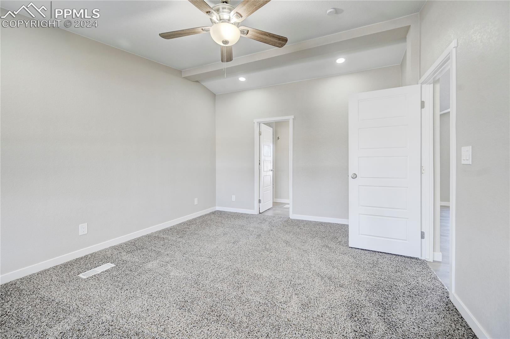 6605 Rio Road Peyton, CO 80831 - Photo 37 of 45 Unfurnished room with ceiling fan and carpet