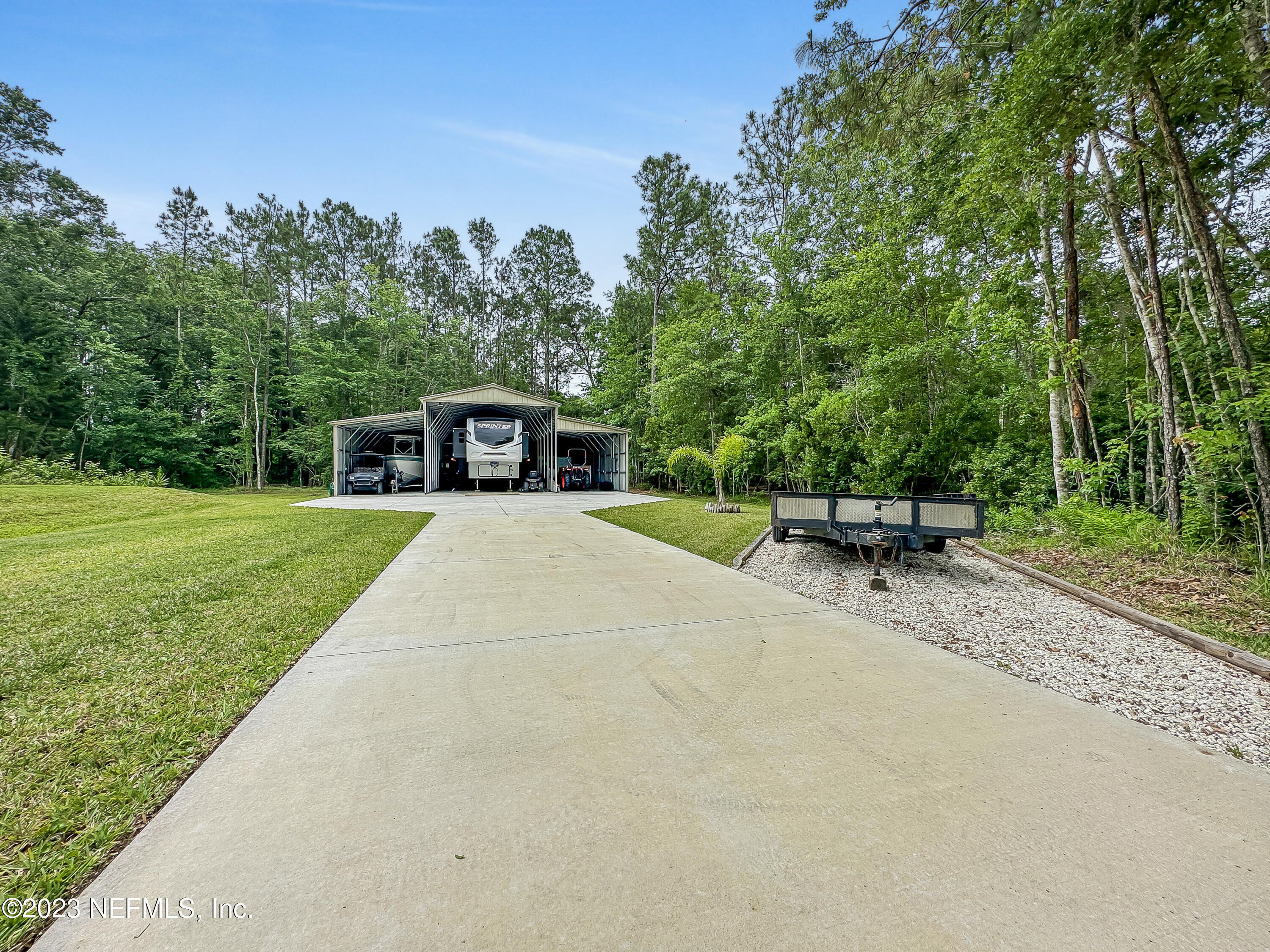 1645 Lightsey Road St. Augustine, FL 32084 - Photo 34 of 40 Concrete Drive to Rear Garage
