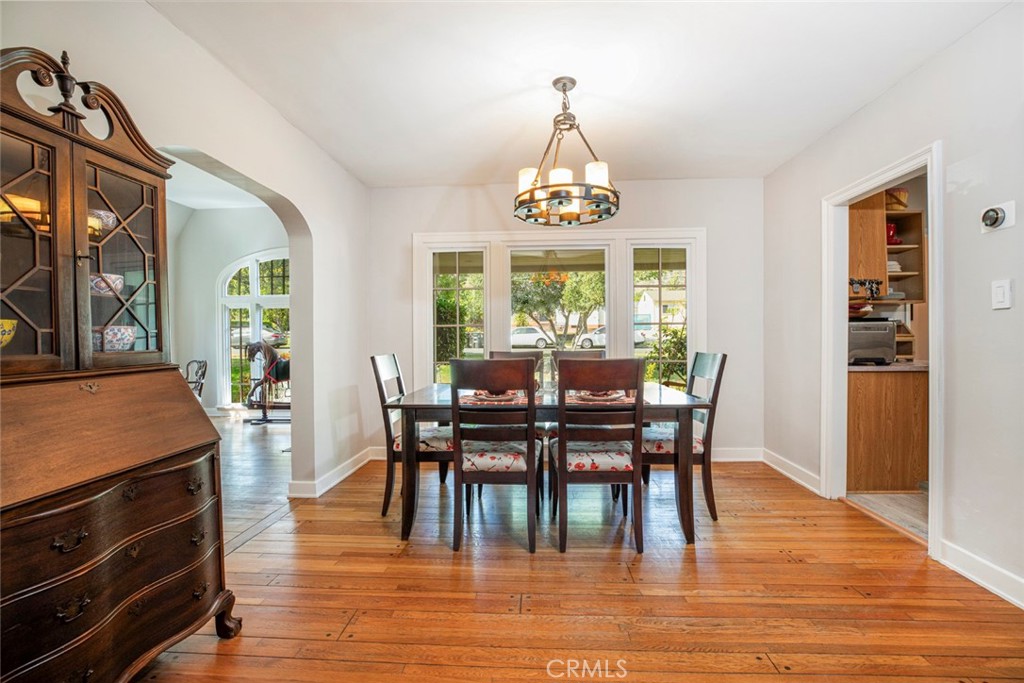 1748 Bel Aire Drive Glendale, CA 91201 - Photo 11 of 51 a view of a dining room with furniture window and wooden floor