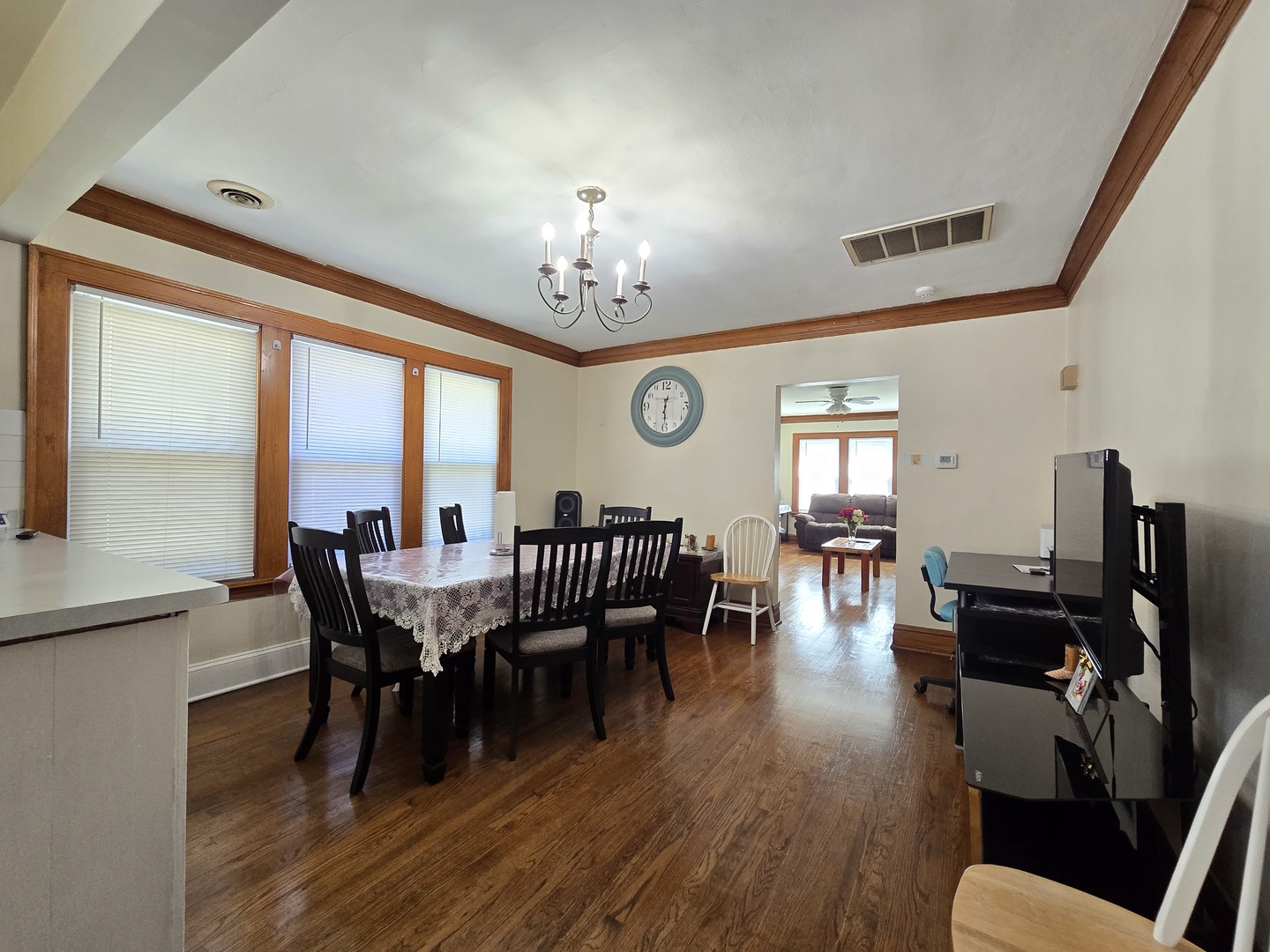 616 West Keith Avenue Waukegan, IL 60085 - Photo 13 of 19 a view of a dining room with furniture window and wooden floor