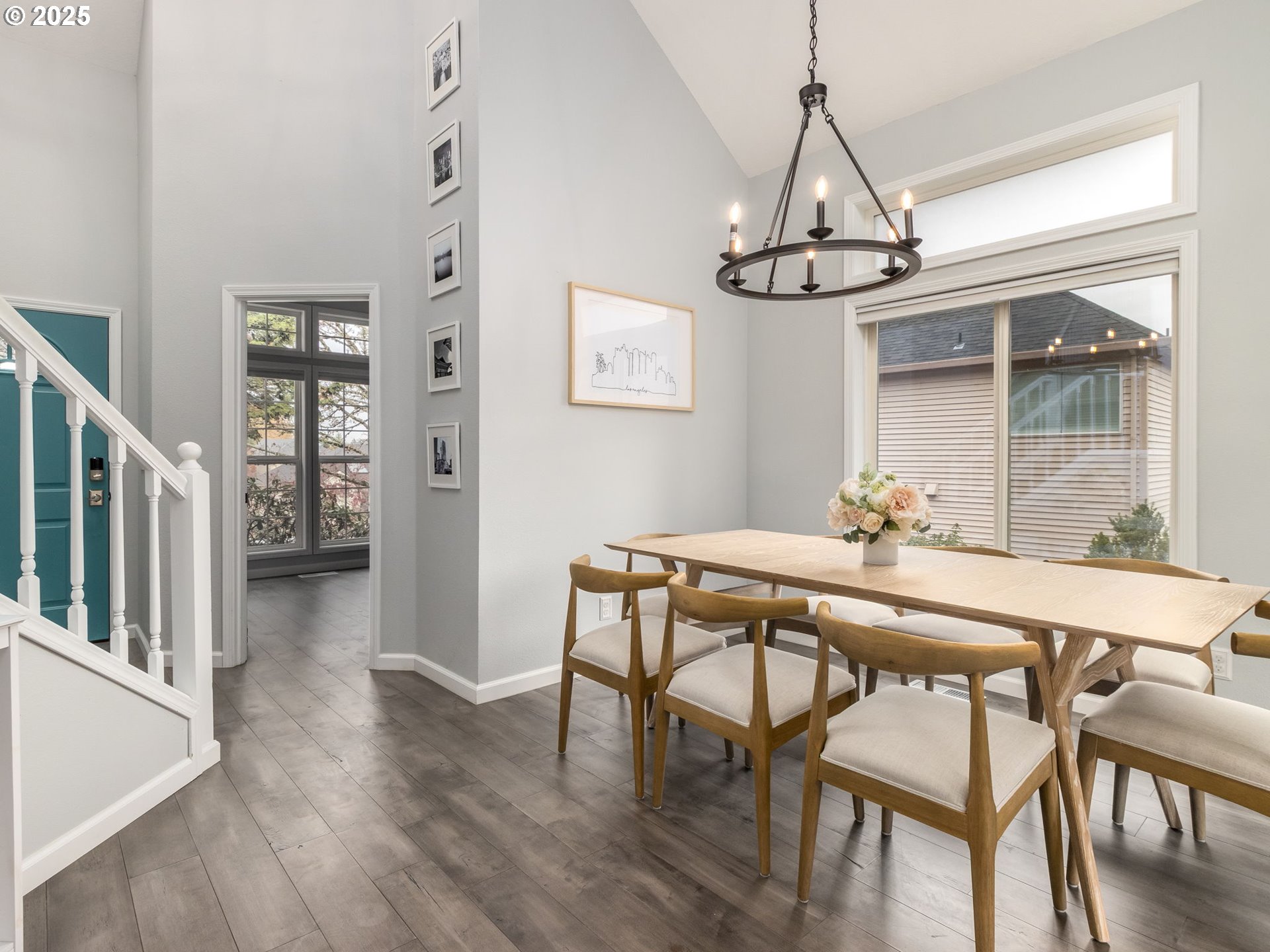 14140 Southwest Chehalem Court Tigard, OR 97223 - Photo 5 of 30 a view of a dining room with furniture window and wooden floor