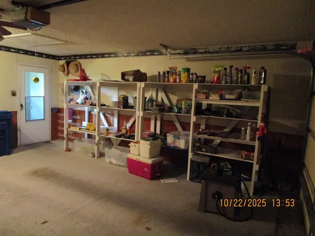 a view of a chairs and table in a room