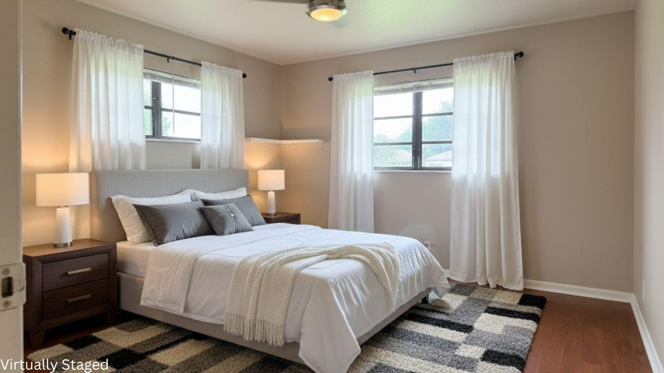 4916 Eaglewood Road, Unit A Boynton Beach, FL 33436 - Photo 19 of 35 Virtually Stages Second Bedroom