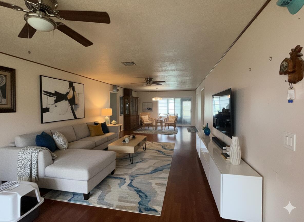 4916 Eaglewood Road, Unit A Boynton Beach, FL 33436 - Photo 8 of 35 Virtually Staged Living Dining