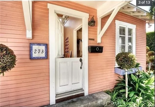 a view of front door of house