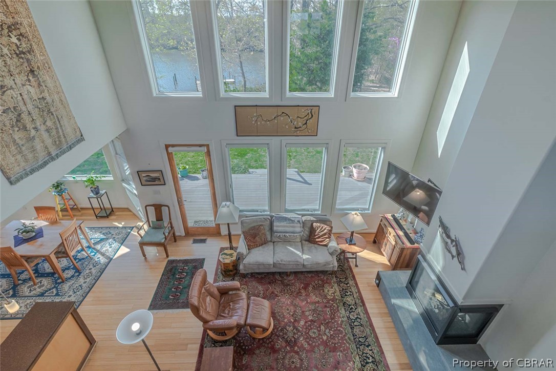 364 Captains Way Reedville, VA 22539 - Photo 22 of 50 Views of Living Room from the Upstairs Landing Area