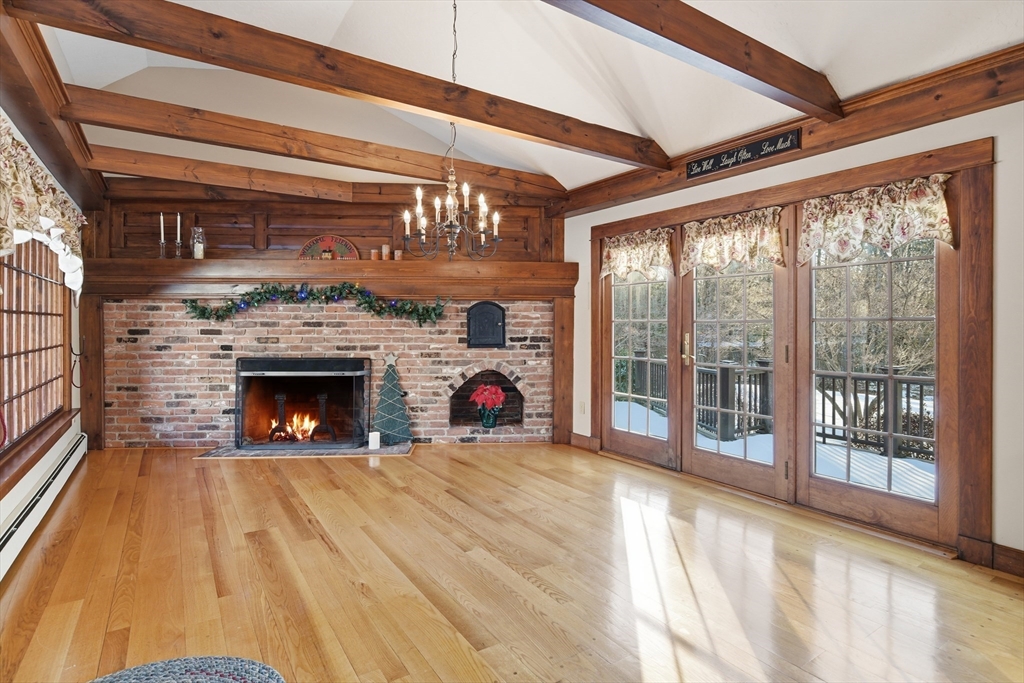 4 Thayer Road Monson, MA 01057 - Photo 7 of 40 a view of an empty room with fireplace and a window