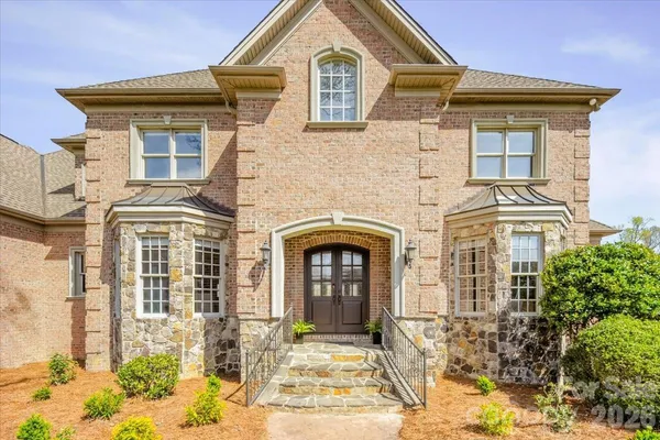 a front view of a house